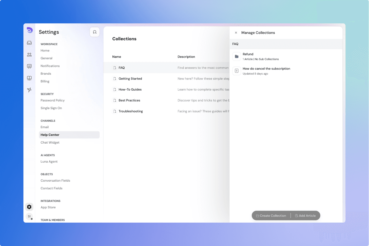 Software Settings Interface with Collections Management.png